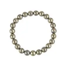Silver Pyrite Bracelet 8mm AAA+