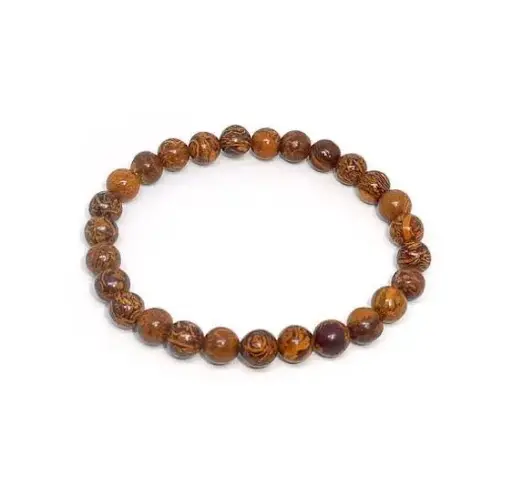 Calligraphy Jasper Bracelet 8mm AAA+