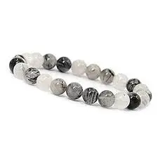 Black Rutile Quartz Bracelet 8mm AAA+