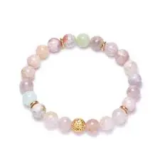 Cherry Blossom Agate Bracelet 8mm AAA+