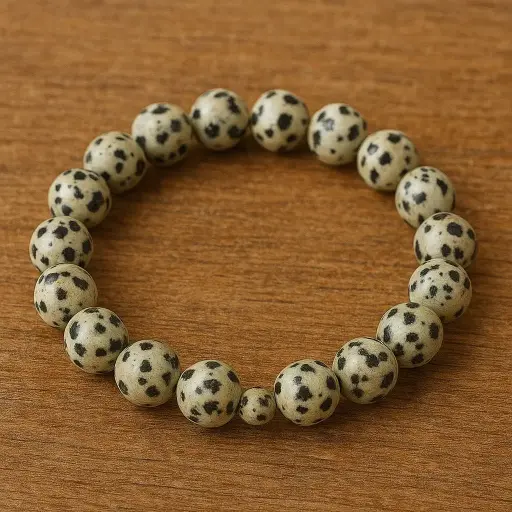 Dalmatian Jasper Bracelet 8mm AAA+