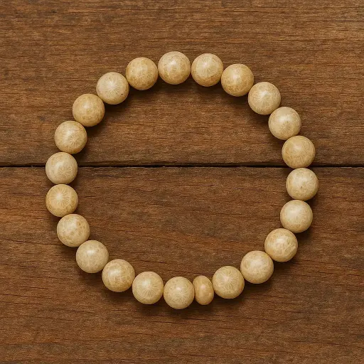 Fossil Agate Bracelet 8mm AAA+